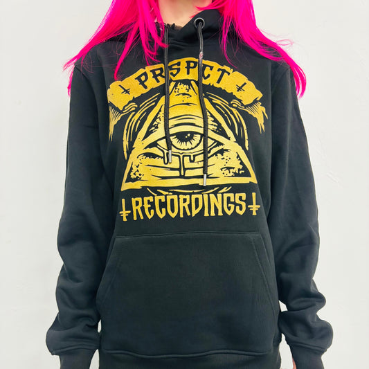All Seeing Eye – GOLD ON BLACK Hoodie