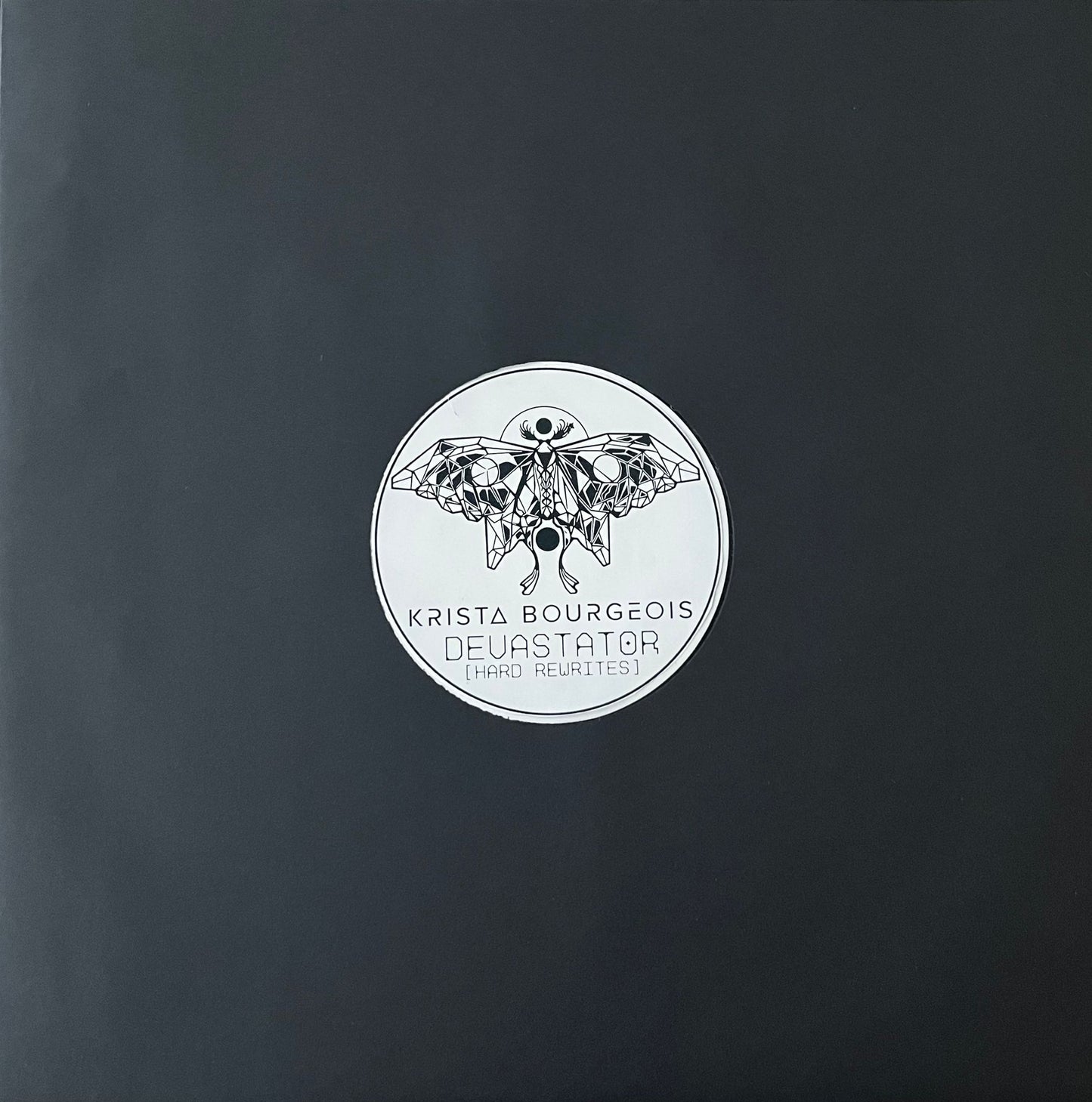 PRE-ORDER// Krista Bourgeois - Devastator - Hard Rewrites Remix EP (VERY LIMITED HAND CUT VINYL!)