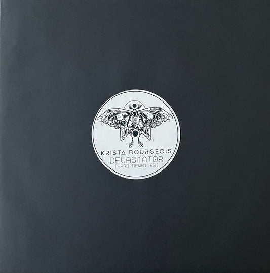 PRE-ORDER// Krista Bourgeois - Devastator - Hard Rewrites Remix EP (VERY LIMITED HAND CUT VINYL!)