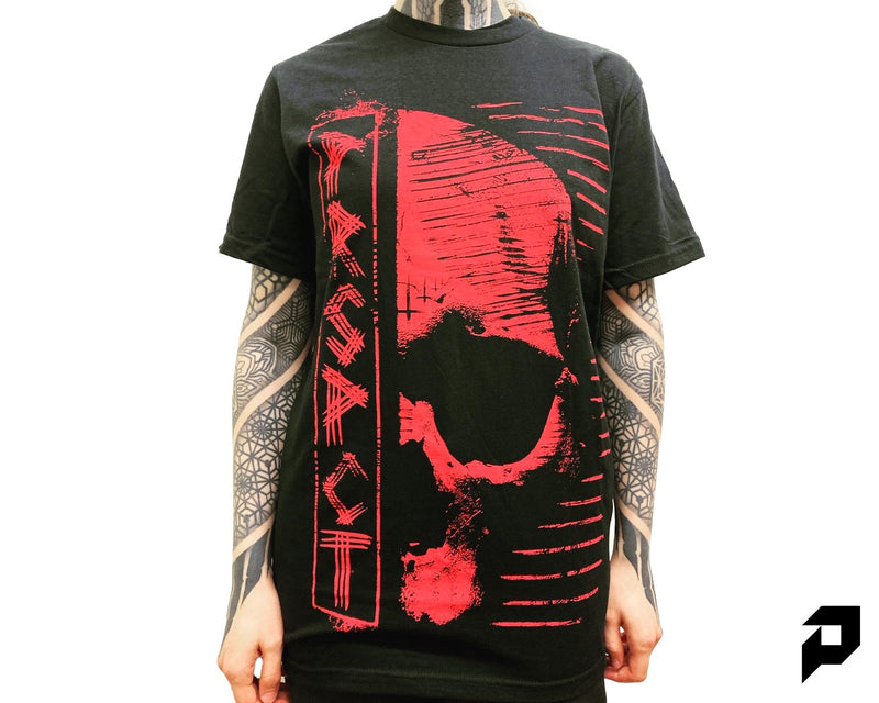 PRSPCT Skull Homage T-Shirt (Red On Black)